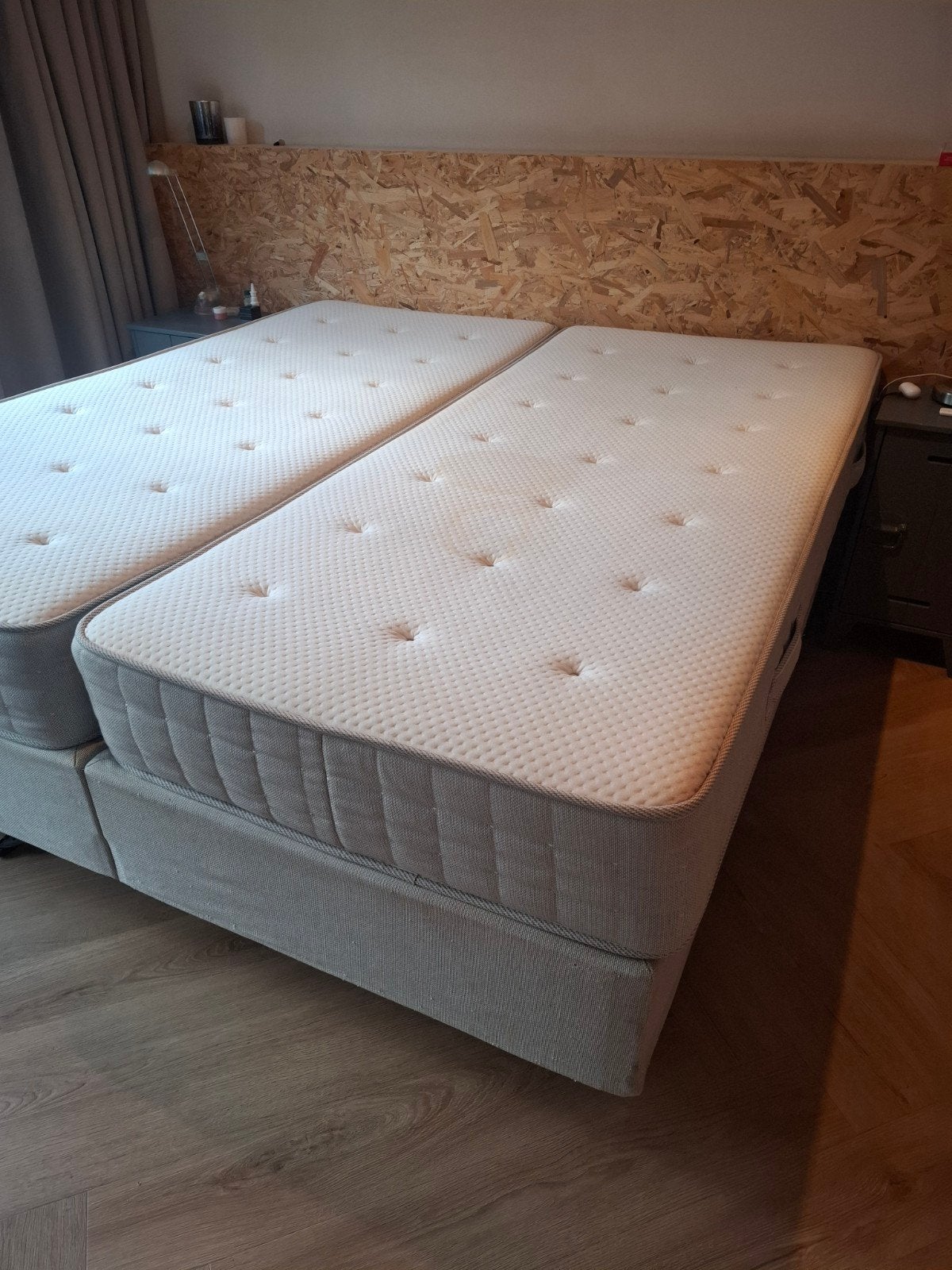 Ikea Sultan boxspring met matrassen, Ophalen, Gebruikt, Tweepersoons, 180 cm