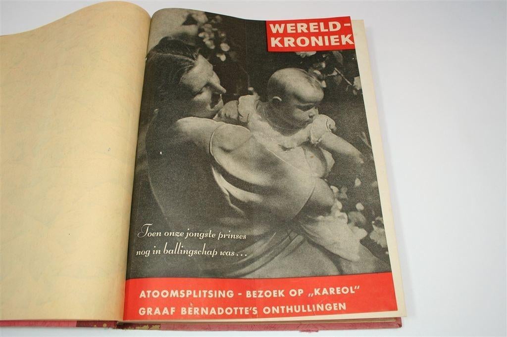 Vintage Wereldkroniek 1945–1946 – Gebonden Bundel, Boeken, Ophalen of Verzenden, Gelezen