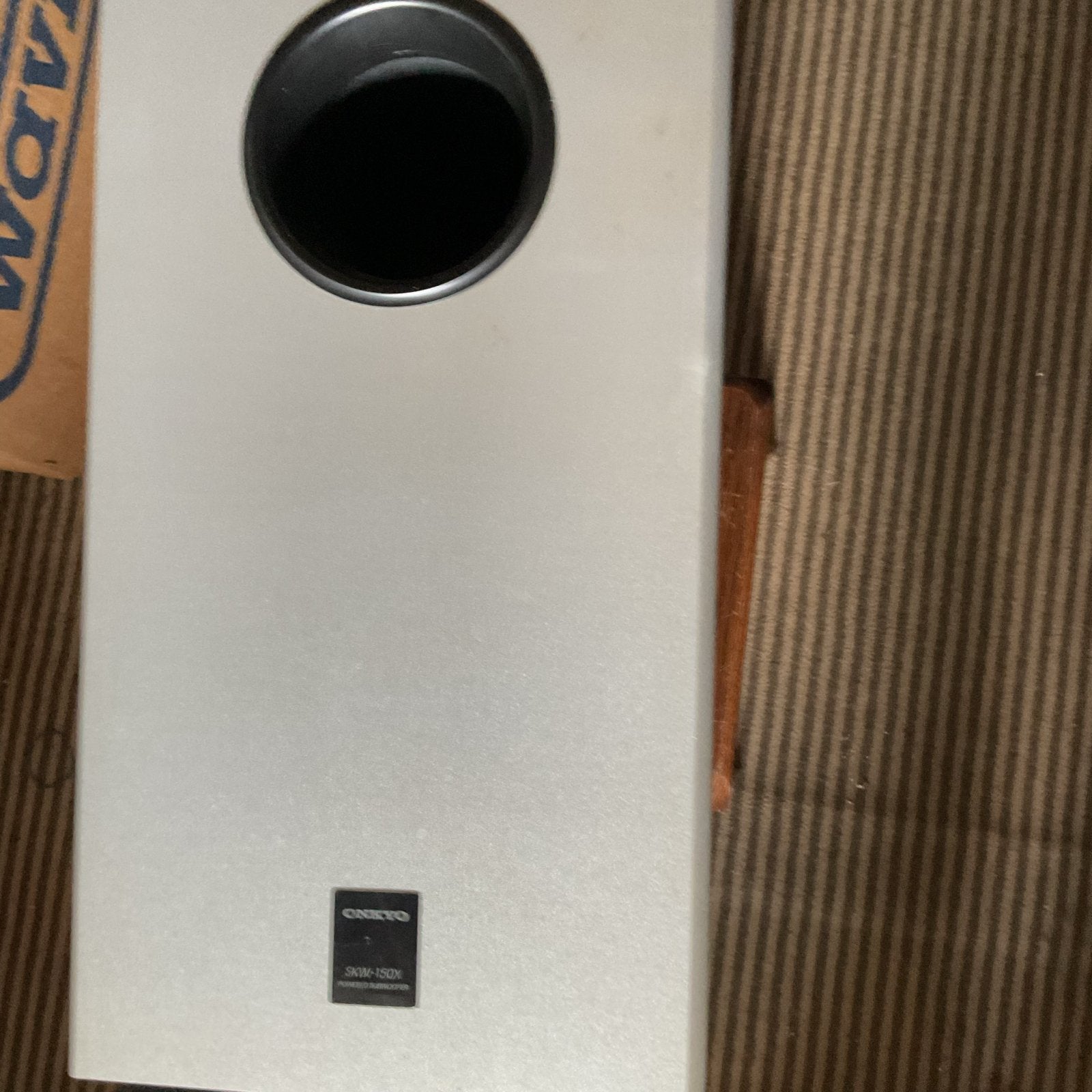 Onkyo SKW-150X Subwoofer - Krachtige Bass, Gebruikt, Subwoofer, Minder dan 60 watt, Ophalen