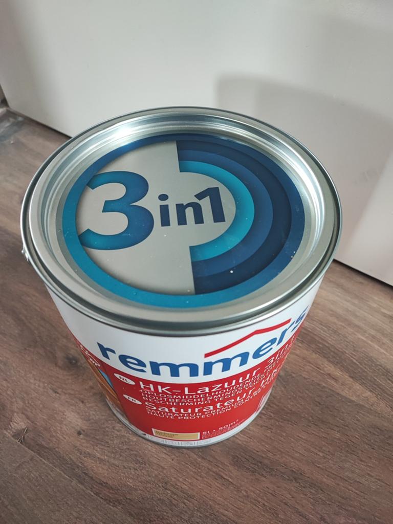 5liter Remmers HK-Lazuur 3in1 - Nieuw en Ongebruikt, Overige kleuren, Nieuw, Beits, Ophalen of Verzenden