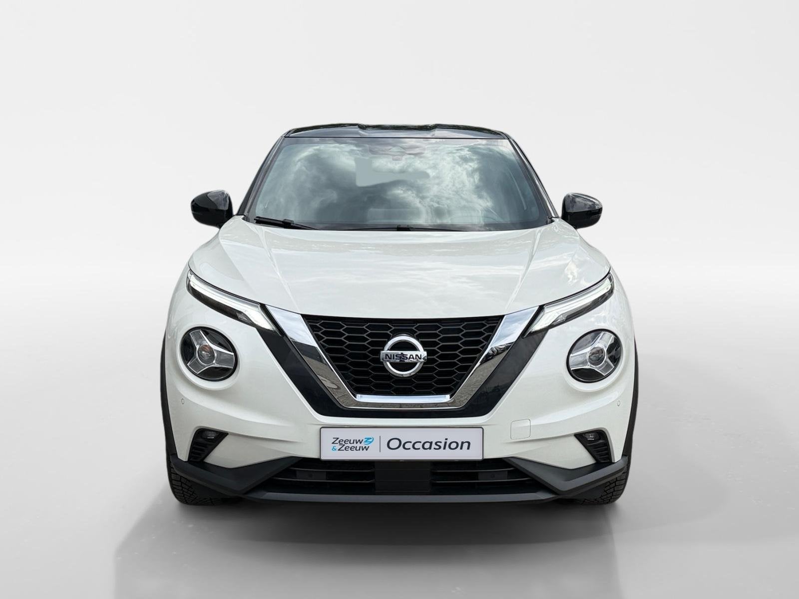 Nissan Juke 1.0 DIG-T N-Connecta | Navi | Cruise | Camera |, Auto's, Voorwielaandrijving, Stof, Euro 6, Wit
