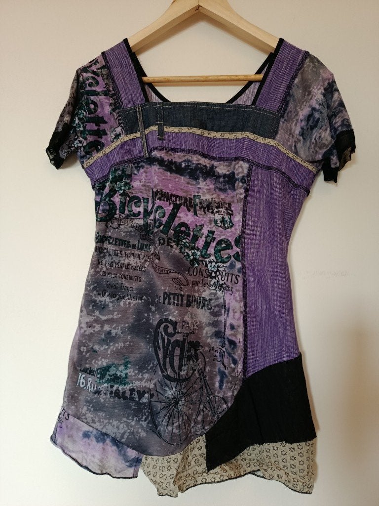Tuniek/jurk maat M, Kleding | Dames, Ophalen of Verzenden, Gedragen, Maat 38/40 (M), Paars