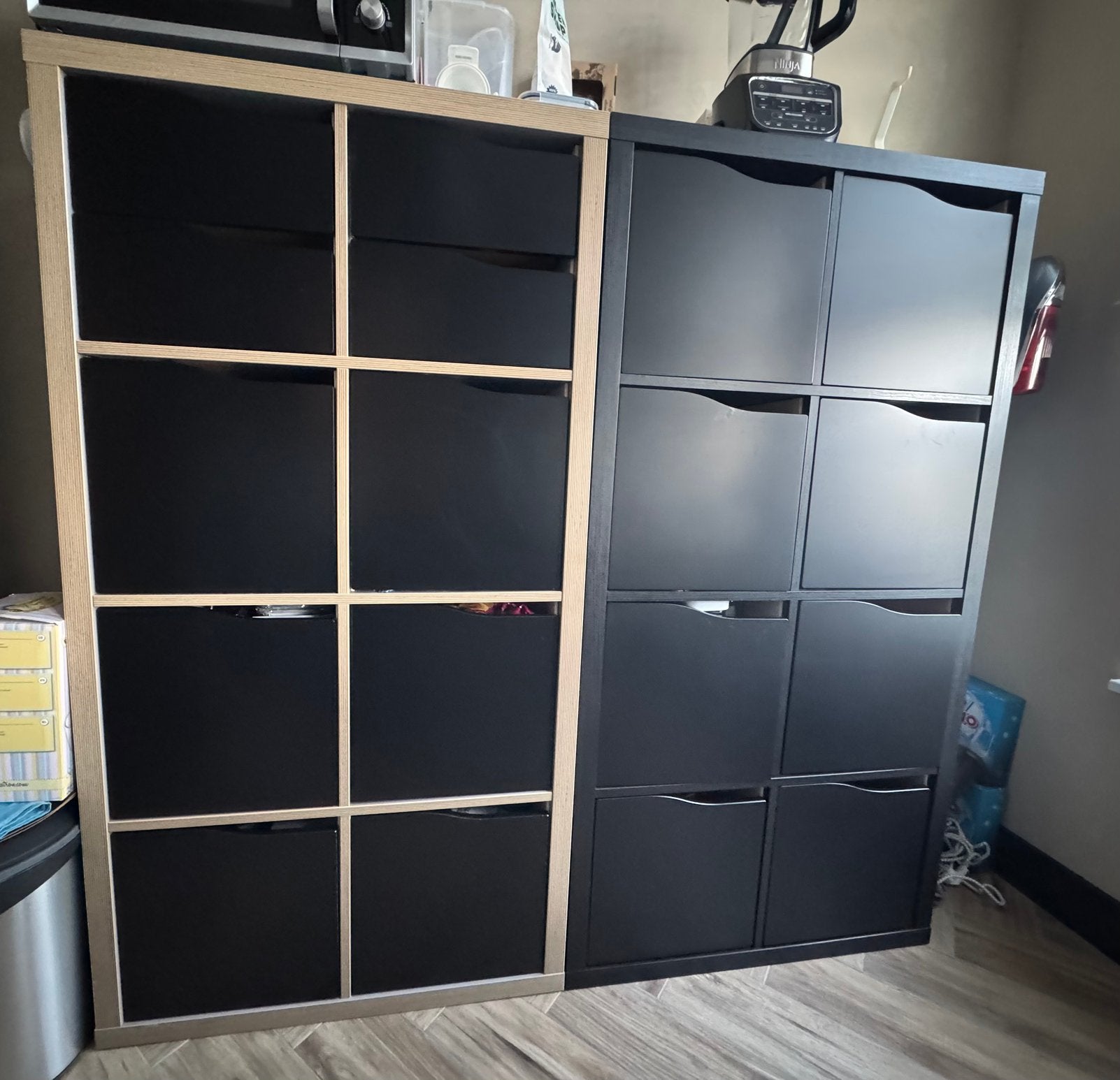 Gratis 2 ikea kallax kasten 8 vaks kompleet, Ophalen, Gebruikt, 100 tot 150 cm, 50 tot 100 cm