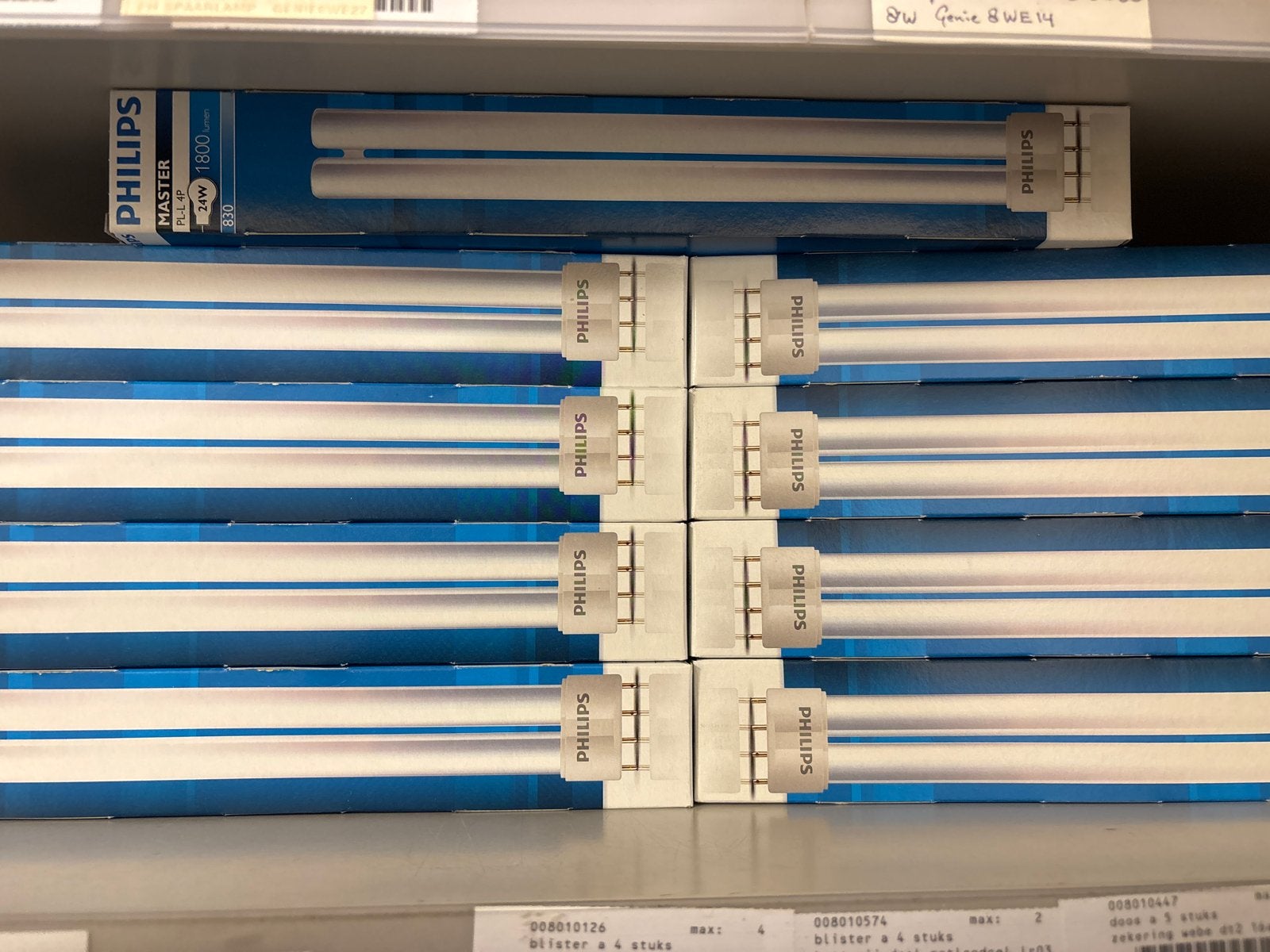 Philips Master PL-L 4P 24W/830 Spaarlamp, 9 stuks, Philips, Nieuw, Overige fittingen, Ophalen of Verzenden