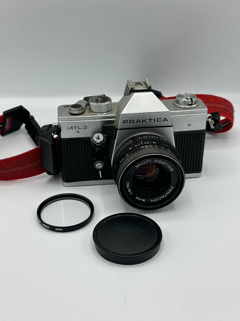 Praktica MTL3 Spiegelreflexcamera met Pentacon 1.8/50 lens, Ophalen of Verzenden, Gebruikt, Spiegelreflex, Overige Merken