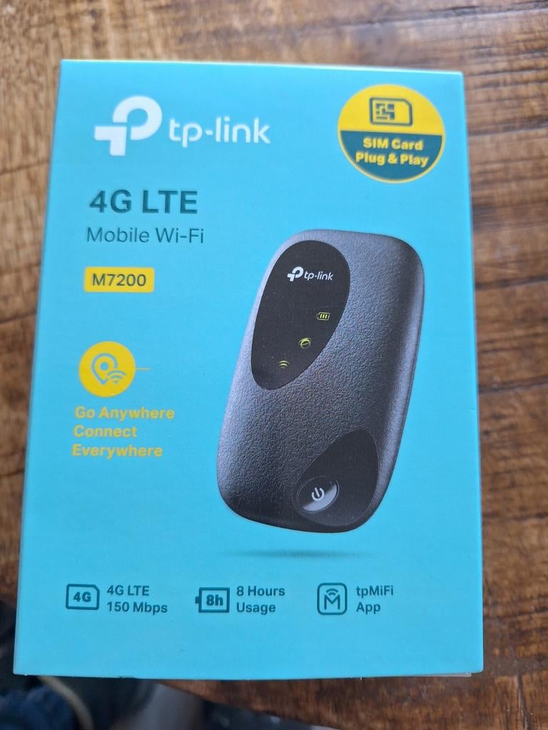TP-Link M7200 4G LTE Mobiele Wi-Fi Router, Computers en Software, Routers en Modems, Ophalen of Verzenden, Gebruikt, Router, TPLink