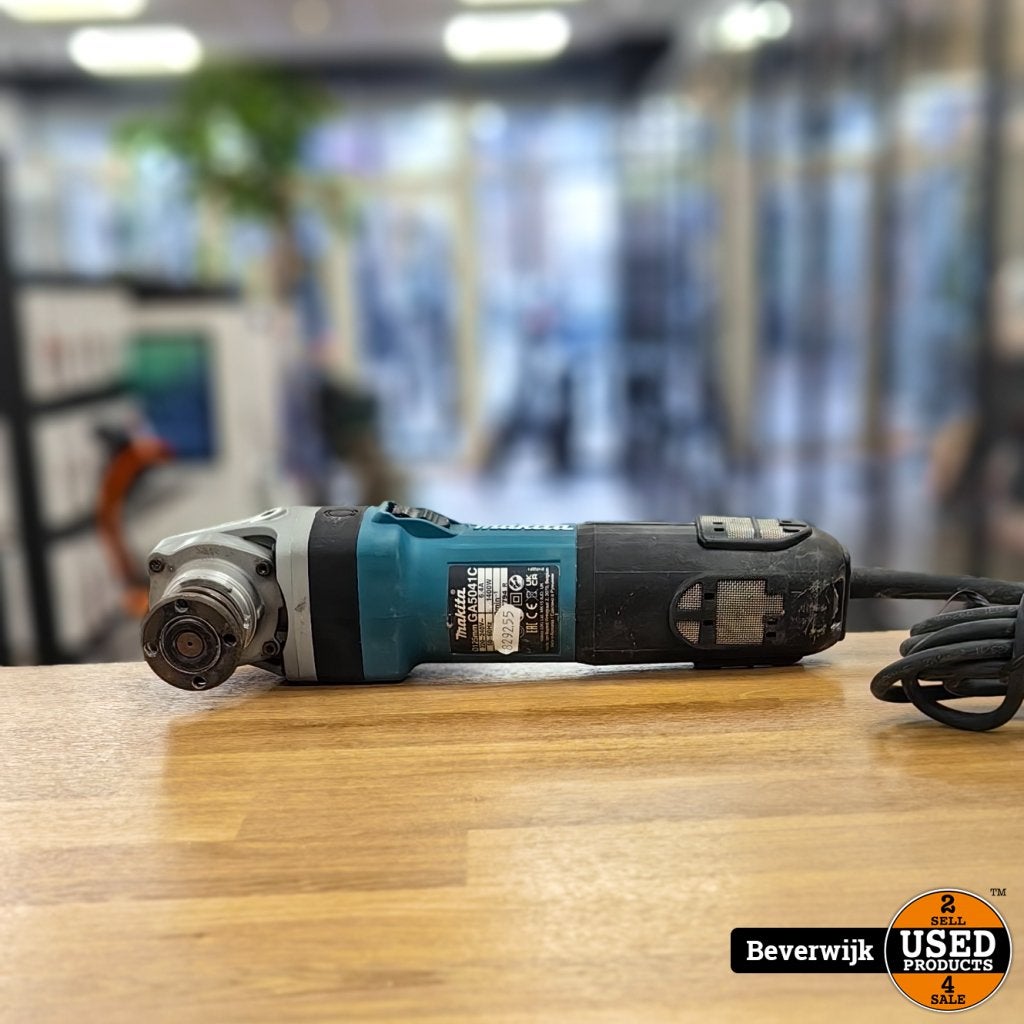 Makita GA5041C Haakse Slijper | BJ 2024 - Netjes, Makita, Gebruikt, Support@makita.com, Makita Corporation, 3-11-8, Sumiyoshi-cho, 
Anjo, Aichi 446-8502
Japan