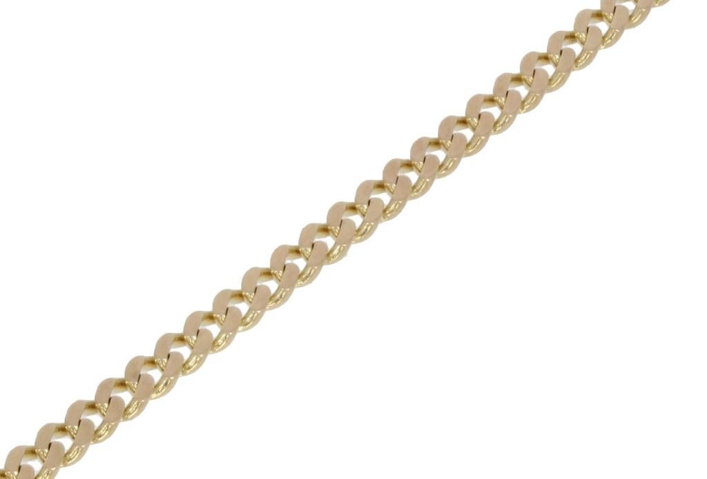Gourmet 14k gouden schakel armband massief dames heren, Voordeelsieraden, Verzenden, Zo goed als nieuw, Met edelsteen