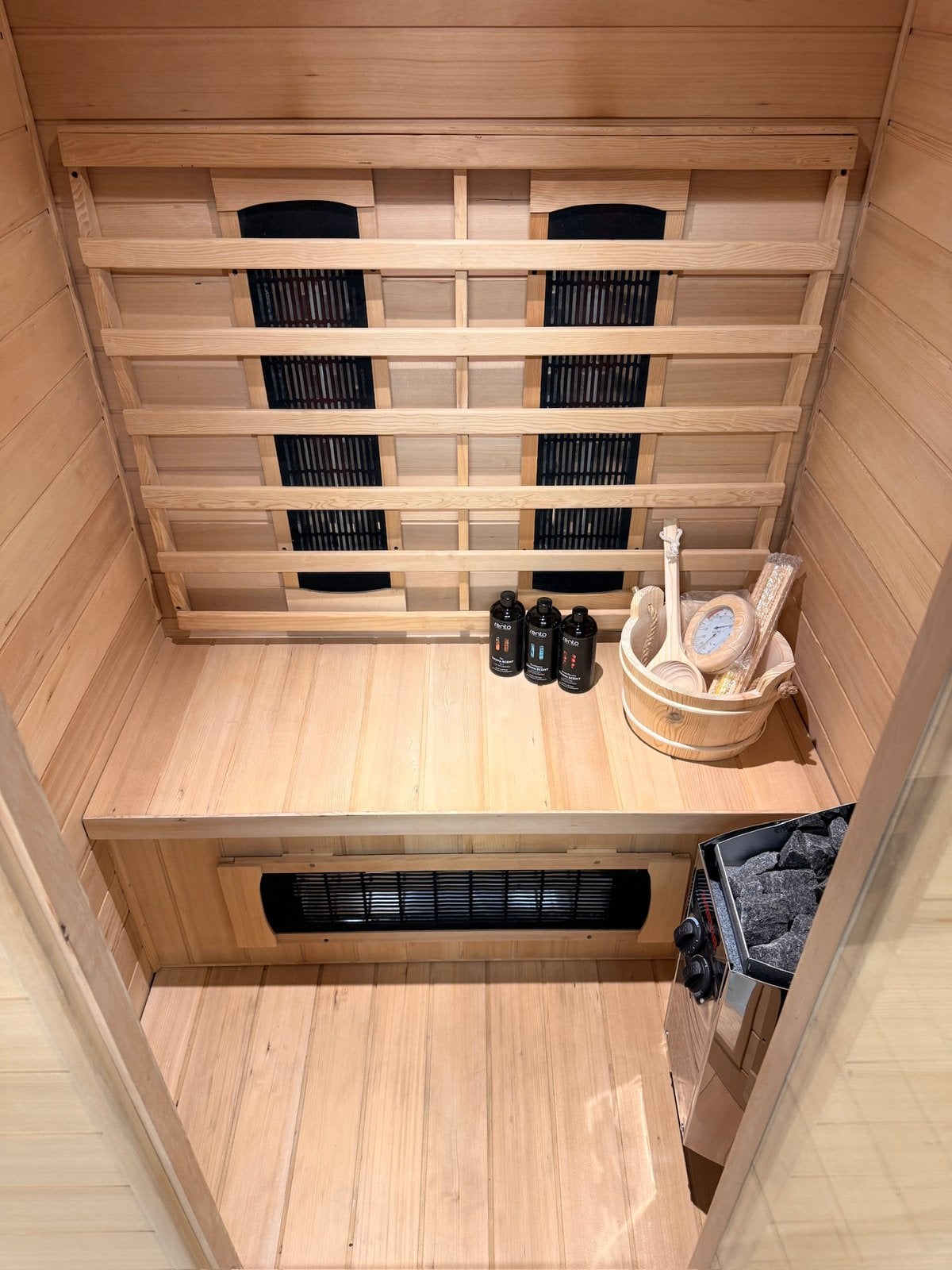 Combi Sauna (Fins + Infrarood) - GRATIS BEZORGING + MONTAGE, Ophalen of Verzenden, Zo goed als nieuw, Fins of Traditioneel, Complete sauna