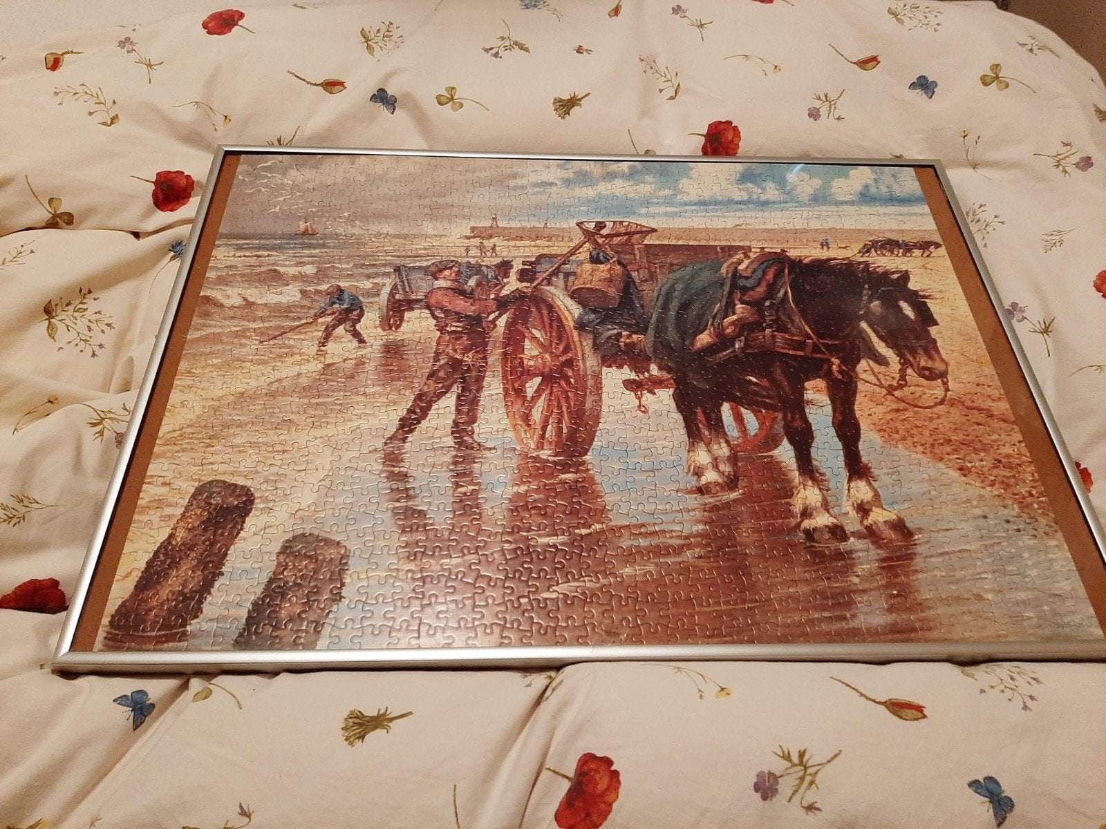 Puzzel scheveningen, Ophalen