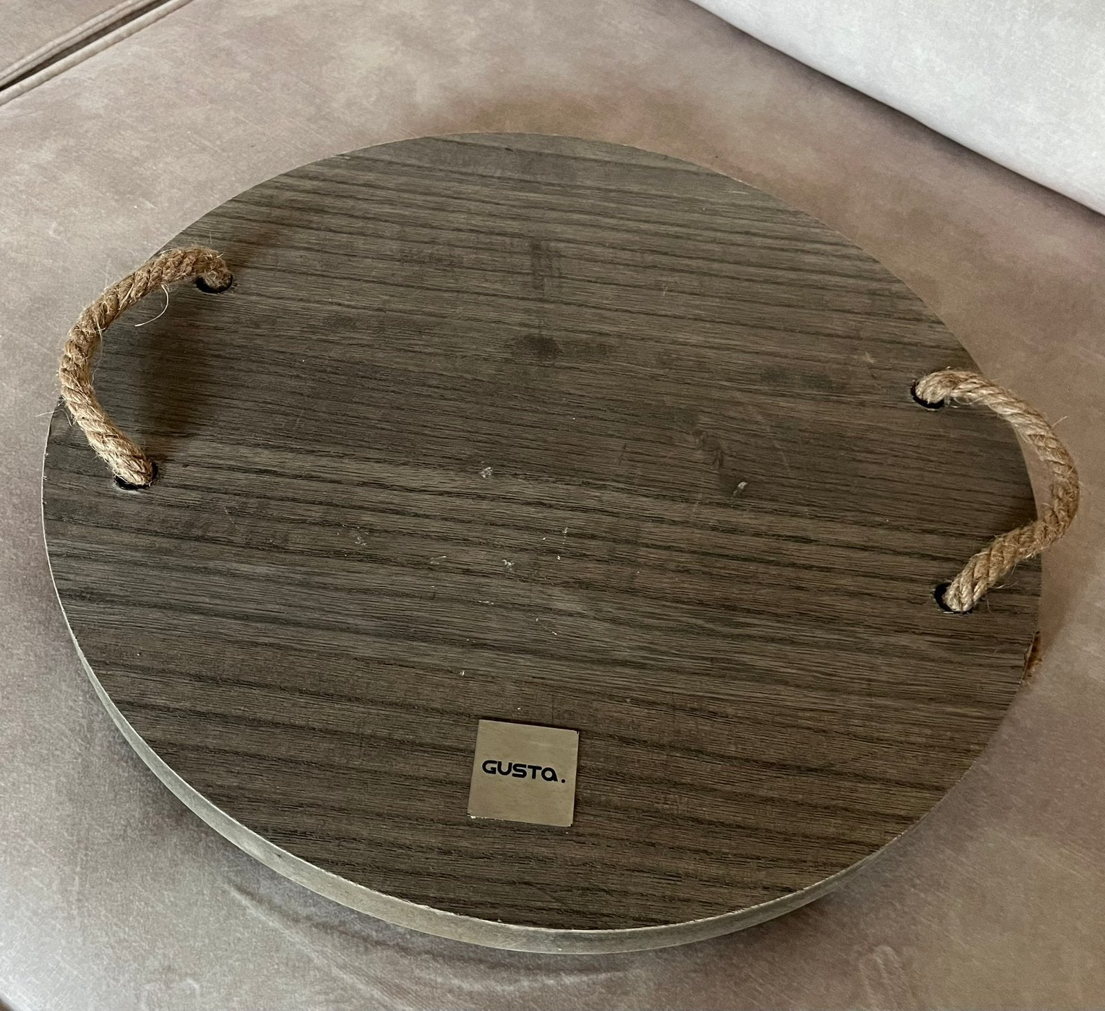 Gusta plank om te borrelen of voor accesoires, Ophalen of Verzenden, Zo goed als nieuw, Rond, Hout