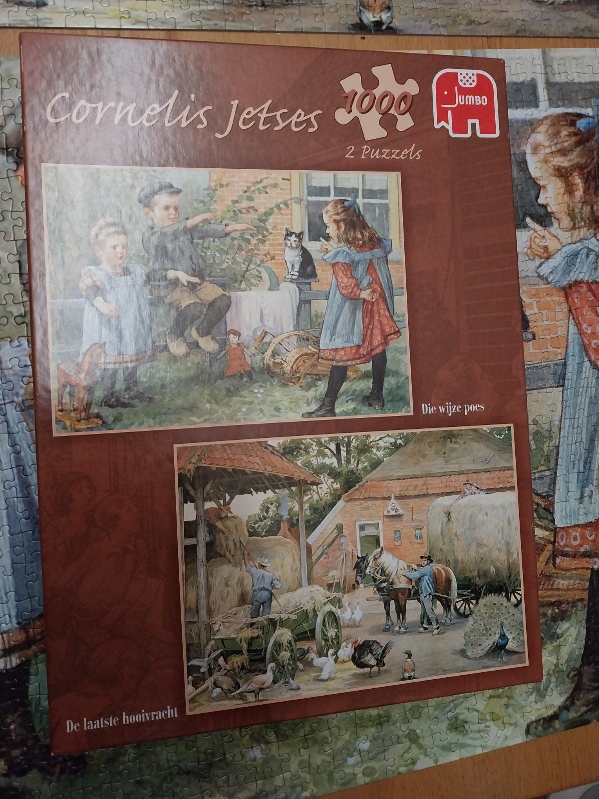 2 jumbo puzzel 1000 stuks, Hobby en Vrije tijd, Ophalen of Verzenden, 500 t/m 1500 stukjes, Zo goed als nieuw