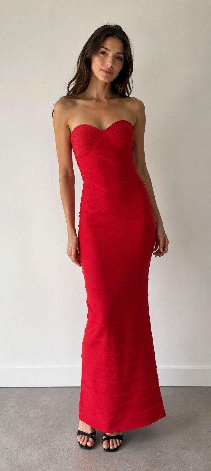Prachtige rode bandage maxi avondjurk - maat 34, Ophalen of Verzenden, Zo goed als nieuw, Maat 34 (XS) of kleiner, Rood