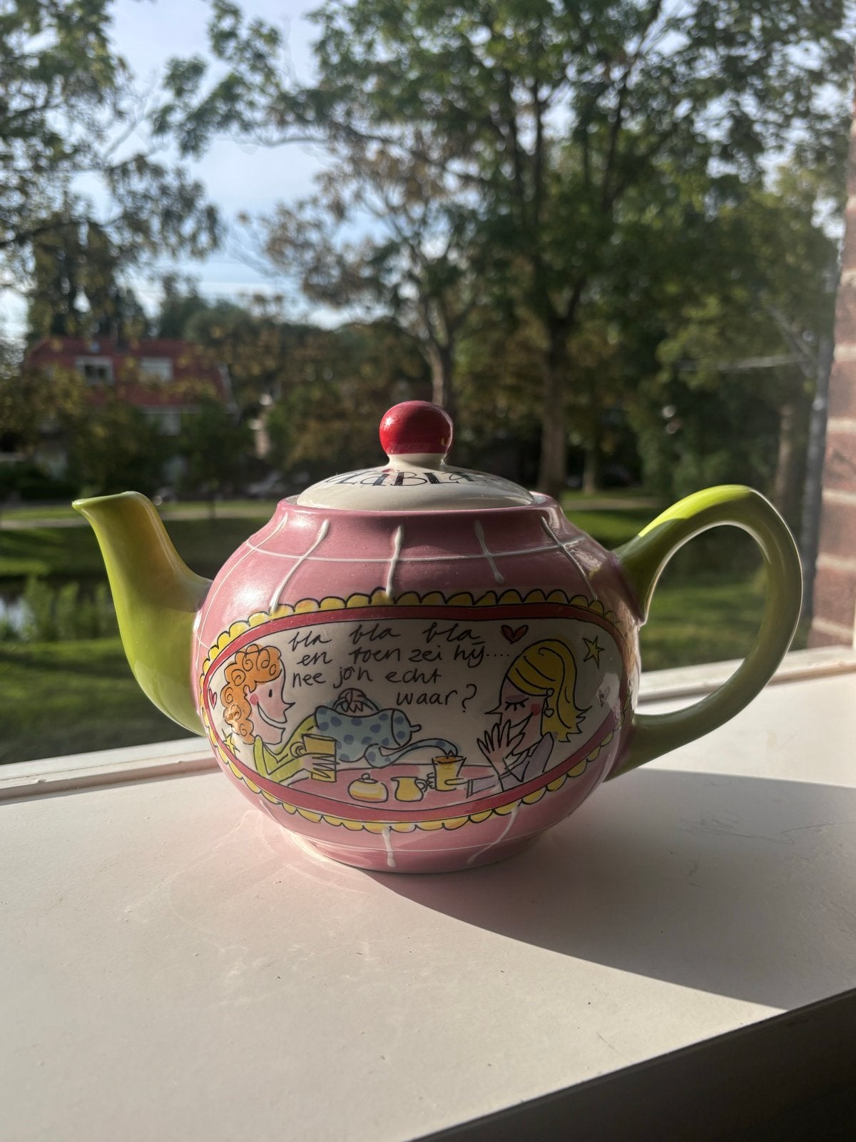 Blond Amsterdam theepot, Huis en Inrichting, Ophalen, Zo goed als nieuw, Aardewerk, Overige typen