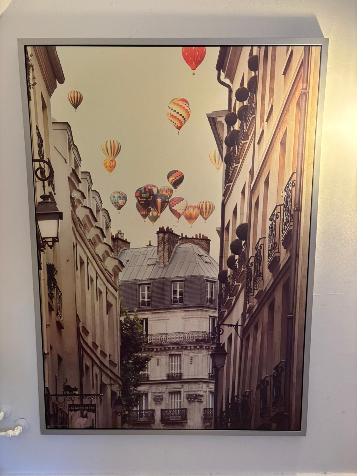 Parijs print met lijst, Ophalen, 75 tot 100 cm, 75 cm of meer, Print