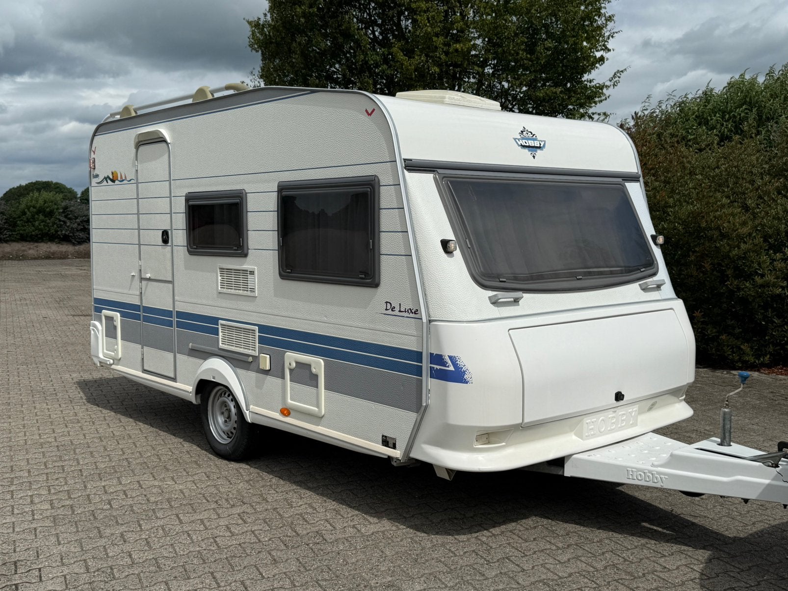 Hobby De Luxe 400 | 2000 | voortent | luifel | Dakairco, Caravans en Kamperen, Caravans, Hobby, Treinzit, 750 - 1000 kg, Particulier