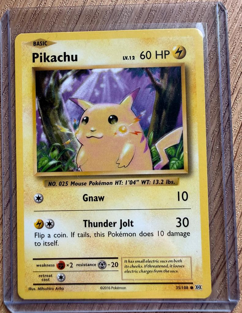 Pikachu Evolutions 35/108, Ophalen of Verzenden, Zo goed als nieuw