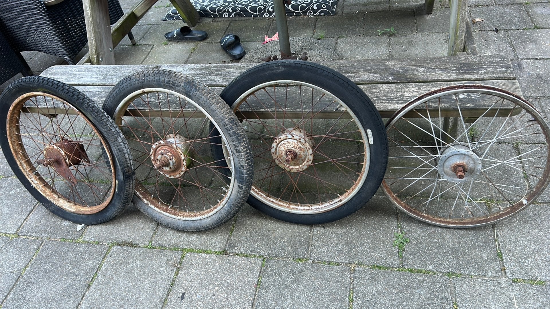 Bromfiets wielen Batavus Sparta Mobylette etc etc, Ophalen, Gebruikt