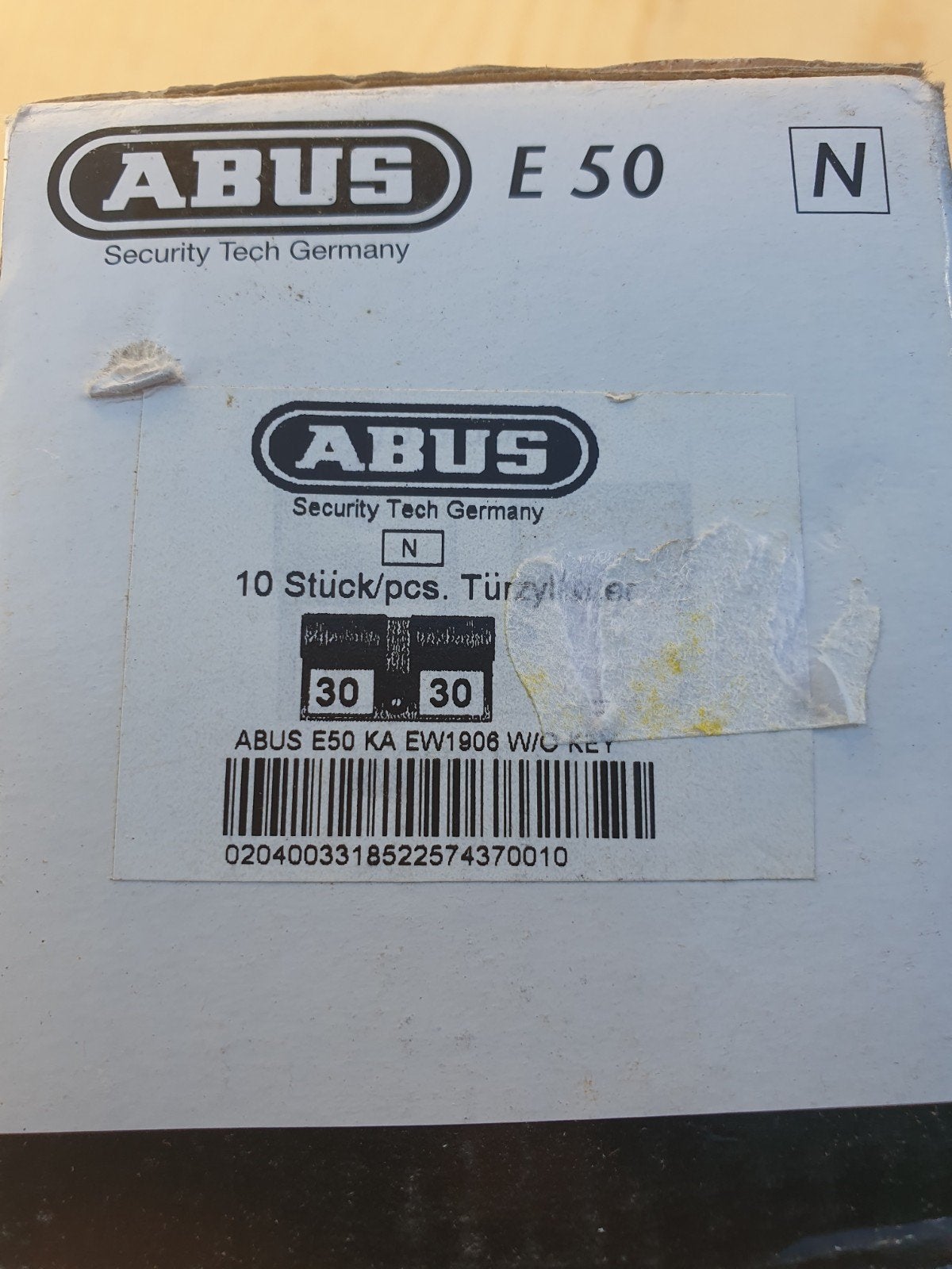 ABUS E50 Deurcilinder - Nieuw in doos (11 stuks), Ophalen of Verzenden, Nieuw, Overige materialen, Slot