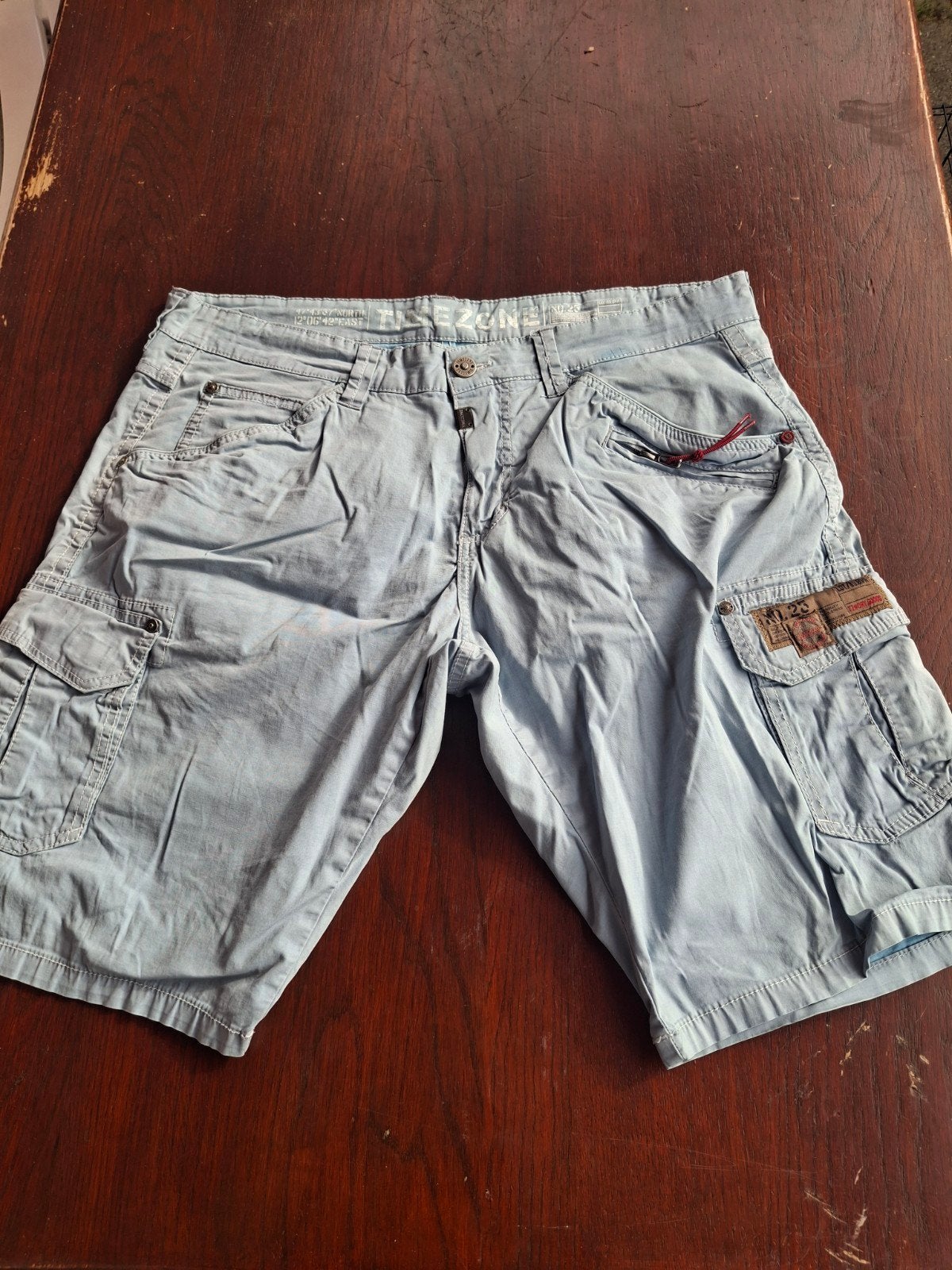 TIMEZONE cargo shorts – lichtblauw, maat 36, Kleding | Heren, TIMEZONE, Blauw, Overige maten, Ophalen of Verzenden