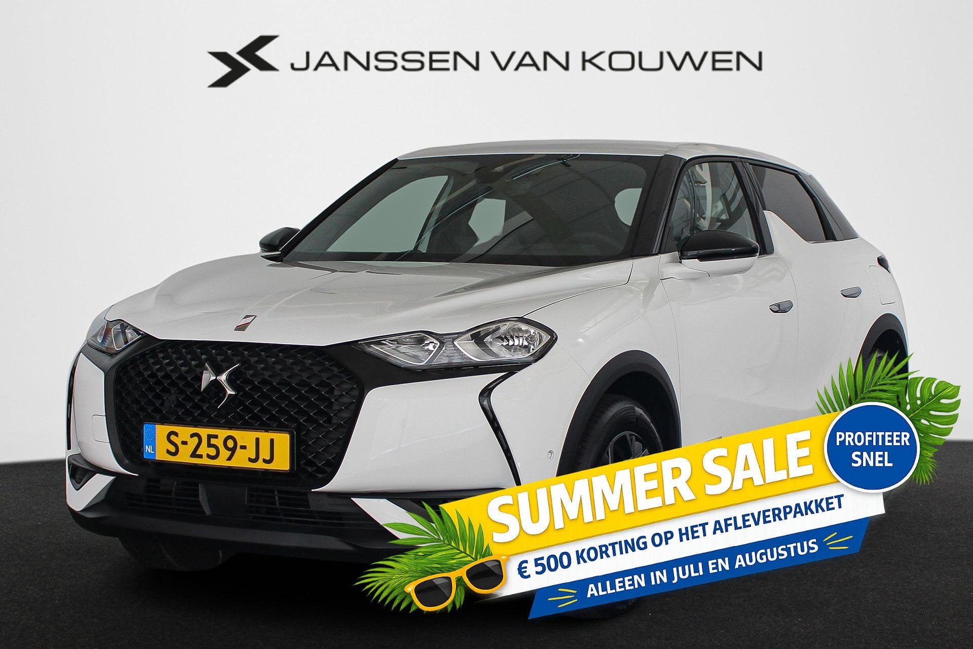 DS 3 Crossback E-Tense Performance Line 50 kWh SOH 99% Stoel, Auto's, DS, 136 pk, Gebruikt, Alcantara, Origineel Nederlands
