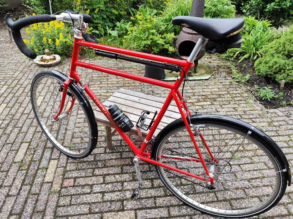 Ideale randonneur/toerfiets voor de langere  (zwaardere) man, 28 inch, Gebruikt, Velgrem, Meer dan 20 versnellingen