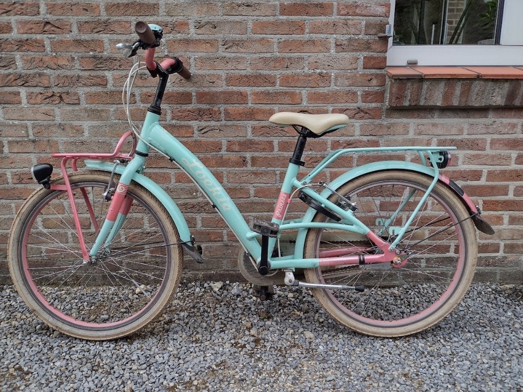 Loekie prinses 22inch meisjesfiets, Fietsen en Brommers, Ophalen, Terugtraprem, 22 inch, Gebruikt