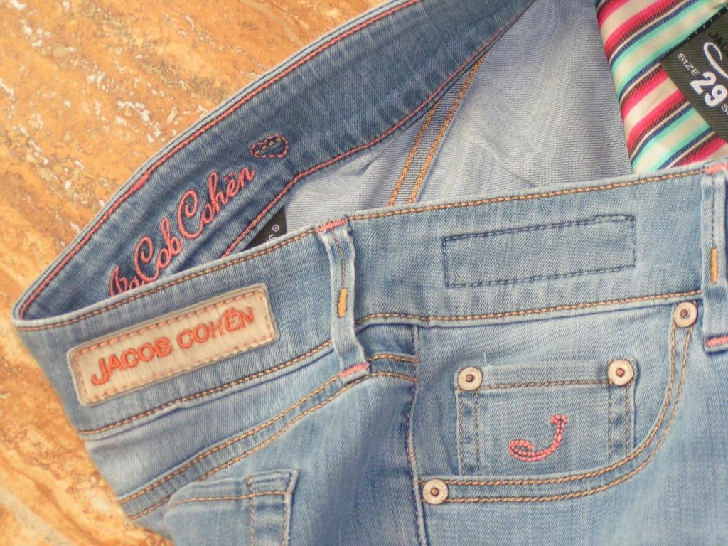 JACOB COHEN spijkerbroek,Mt 29,L30 ,mod.J 7138SS z.g.s, Blauw, Tweedehands, W28 - W29 (confectie 36), Gedragen