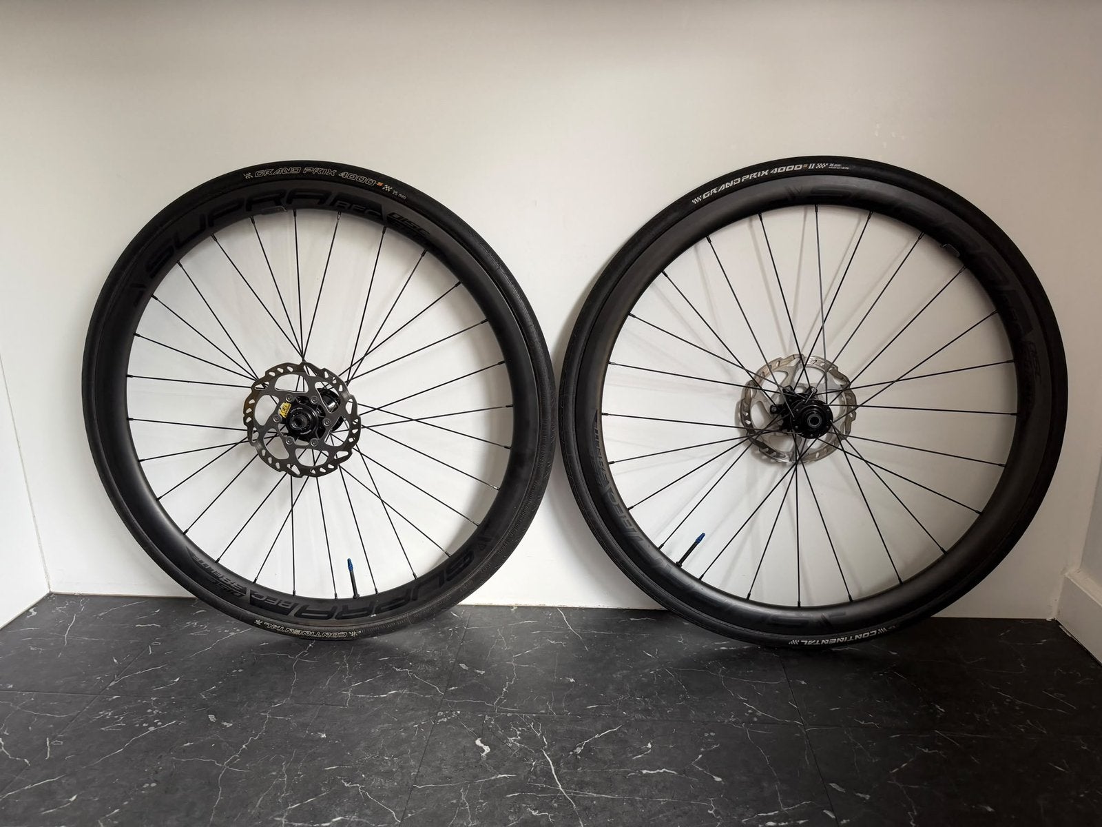 Supra RFC 38 mm Full Carbon Disc Wielset (met schijven), Zo goed als nieuw, Racefiets, Carbon, Ophalen