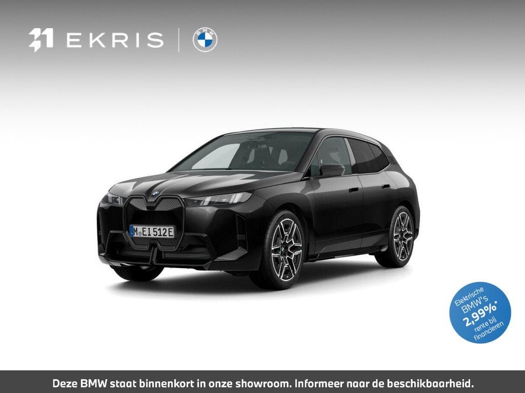 BMW iX xDrive60 | M Sportpakket Pro | Comfort Pack | Innovat, Auto's, BMW, Automaat, Stof, Zwart, Zwart