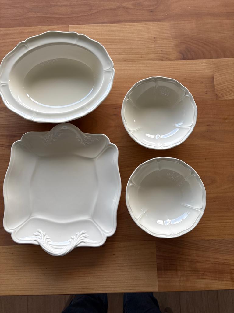 4 Wedgwood schalen/schaaltjes - Crème kleurig, Ophalen of Verzenden