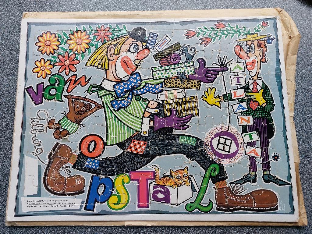Puzzel jaren´60, Cartonnagefabriek v Opstal-Atlanta Tilburg, Ophalen of Verzenden, Gebruikt, Overige typen