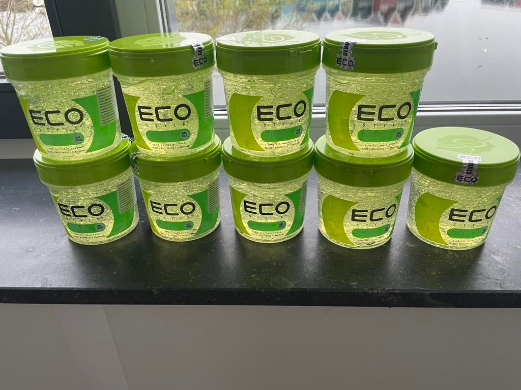 Eco Styling gel Olive oil 9 potten van 454 gram, Ophalen of Verzenden