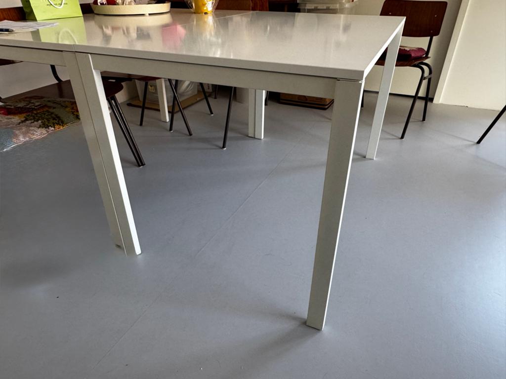 Witte tafel 3x Ikea, Huis en Inrichting, Tafels | Eettafels, Gebruikt, 50 tot 100 cm, Rechthoekig, Ophalen