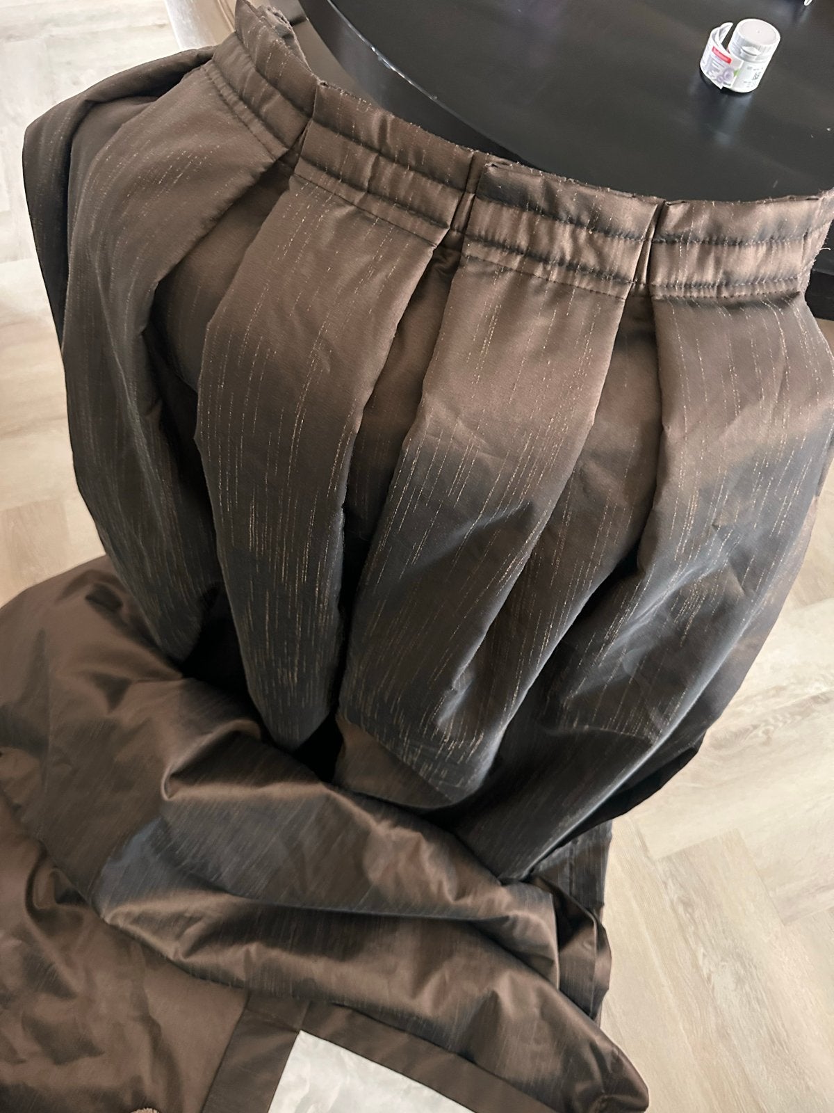 Bruine verduisterende gordijnen (2 stuks), Gebruikt, Overige merken, Bruin, Verduisterend