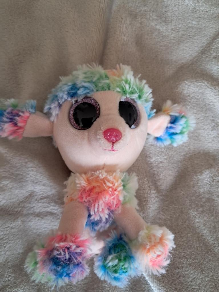 Ty beanie boo rainbow the poodle, Ophalen of Verzenden, Zo goed als nieuw, Overige typen