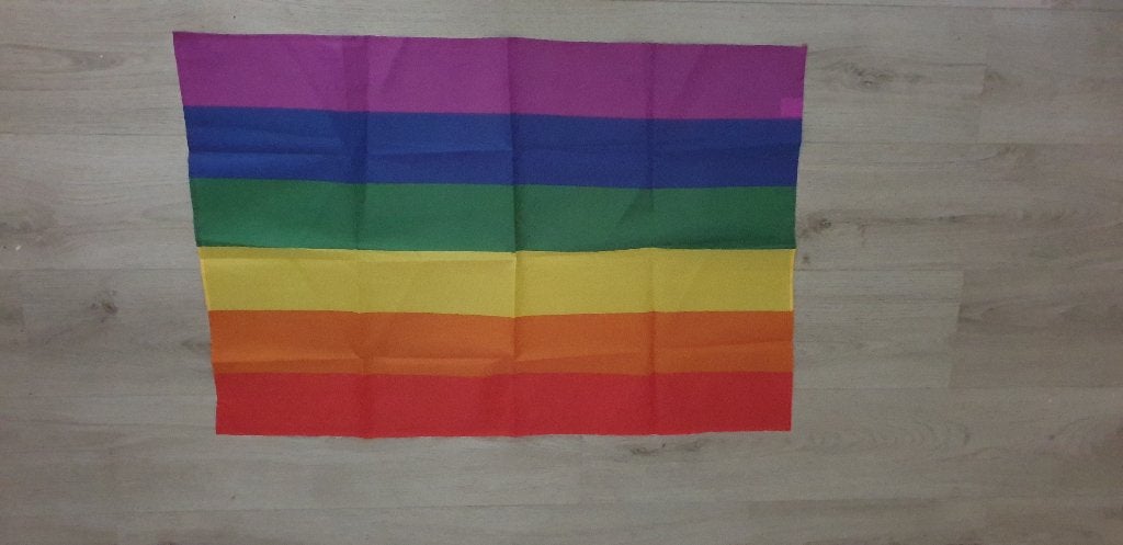 0621 lhbti+ vlag polyester 88x60cm, Diversen, Verzenden, Nieuw