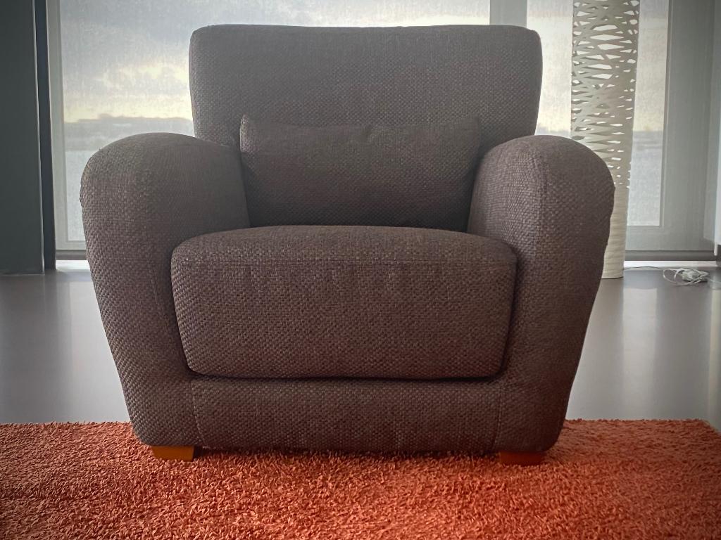 Twee opnieuw gestoffeerde Ligne Roset fauteuils, Ophalen, Gebruikt, Modern Design, Minder dan 75 cm