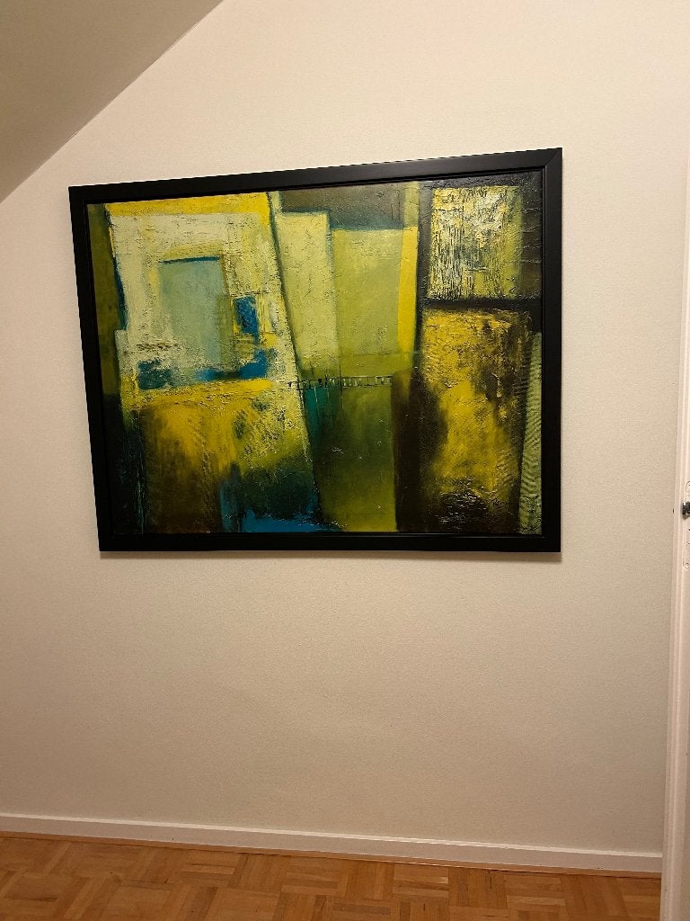 Gratis schilderij IKEA met lijst., Ophalen, 125 cm of meer, Zo goed als nieuw, Schilderij