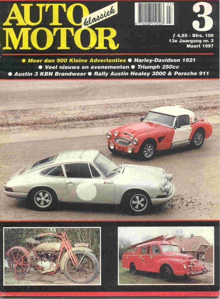 Auto Motor Klassiek 3 1997 Austin Healey 3000, Triumph 250cc, Ophalen of Verzenden, Zo goed als nieuw, Overige merken