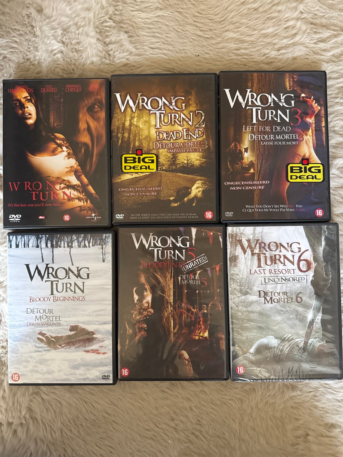 Wrong Turn DVD Collectie - De Complete Horror Saga, Cd's en Dvd's, Engels, Vanaf 16 jaar, Speciale editie, Slasher