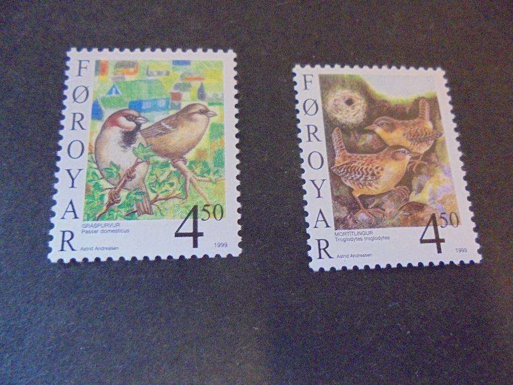 Faroer Mi:352/353 postfris, Verzenden, Denemarken, Postfris