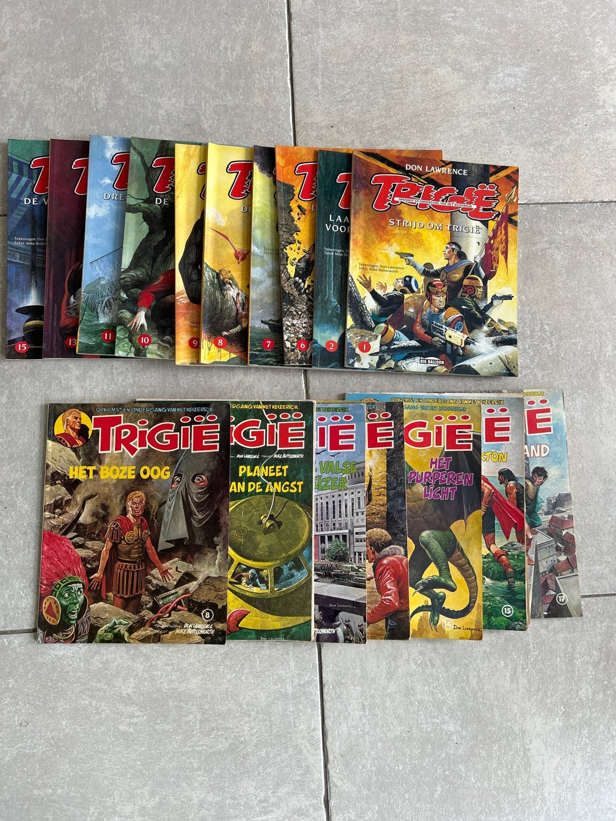 Trigie stripboeken collectie - Don Lawrence, Meerdere stripboeken, Ophalen of Verzenden, Gelezen