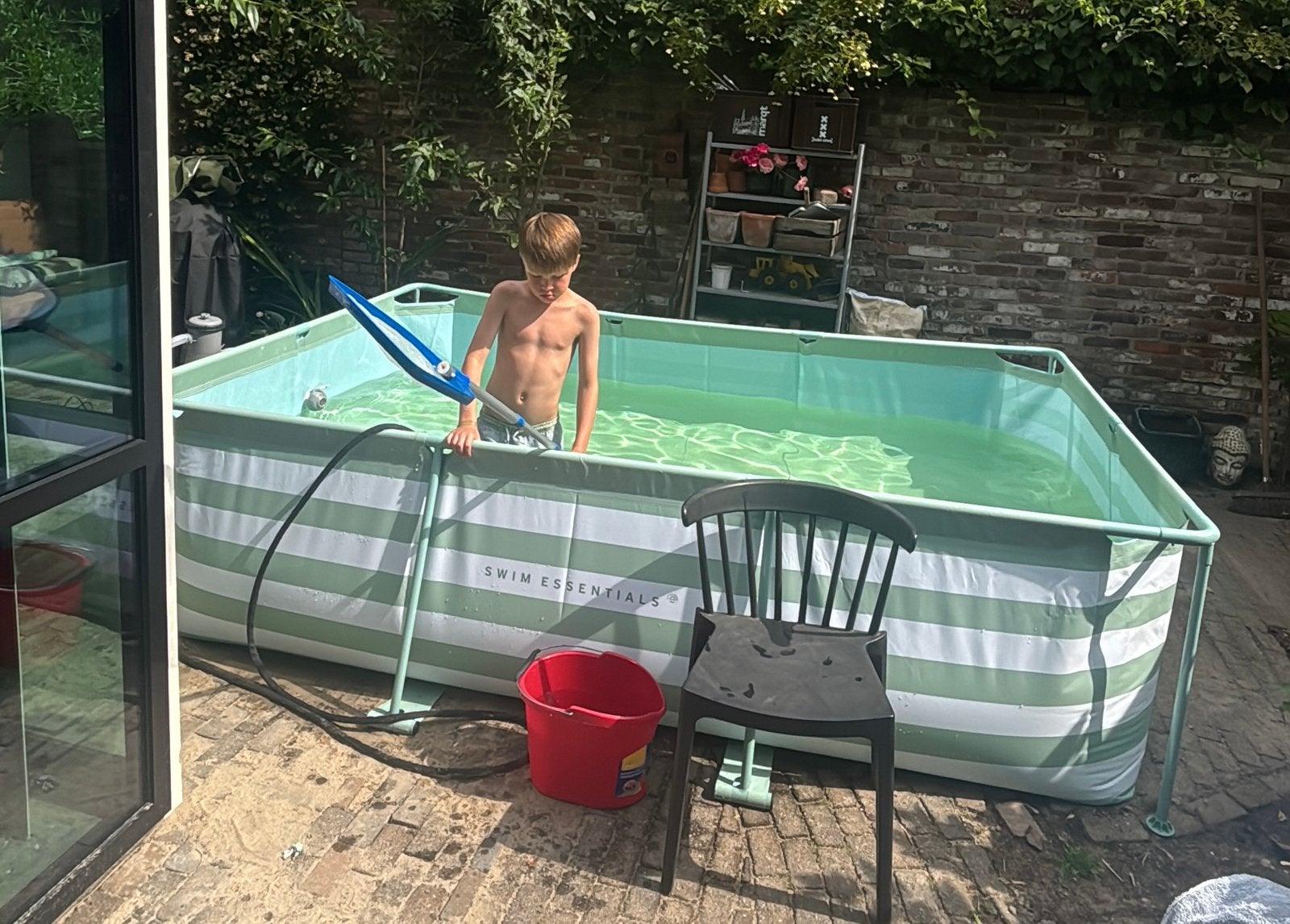 Zwembad 300x200 Swim Essentials MET pomp, net en accessoires, Ophalen, Minder dan 80 cm, Zo goed als nieuw, Opzetzwembad