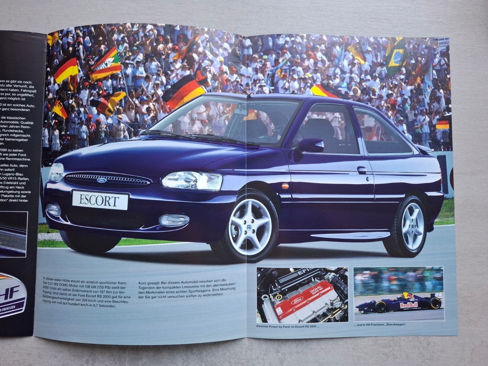 Ford Escort RS 2000 "F1 Edition HH Frentzen" folder - 1995, Ophalen of Verzenden, Zo goed als nieuw, Ford