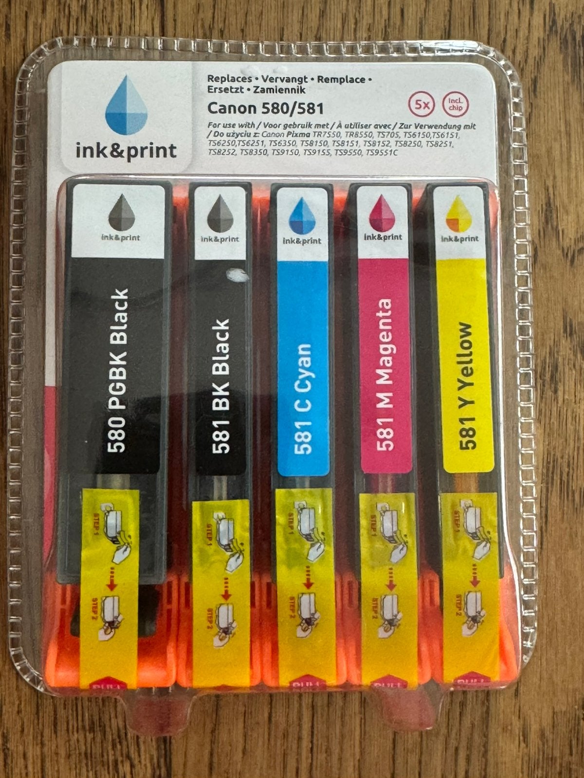Nieuw! Ink & Print Inktcartridges voor Canon 580/581, Ophalen of Verzenden, Nieuw, Cartridge