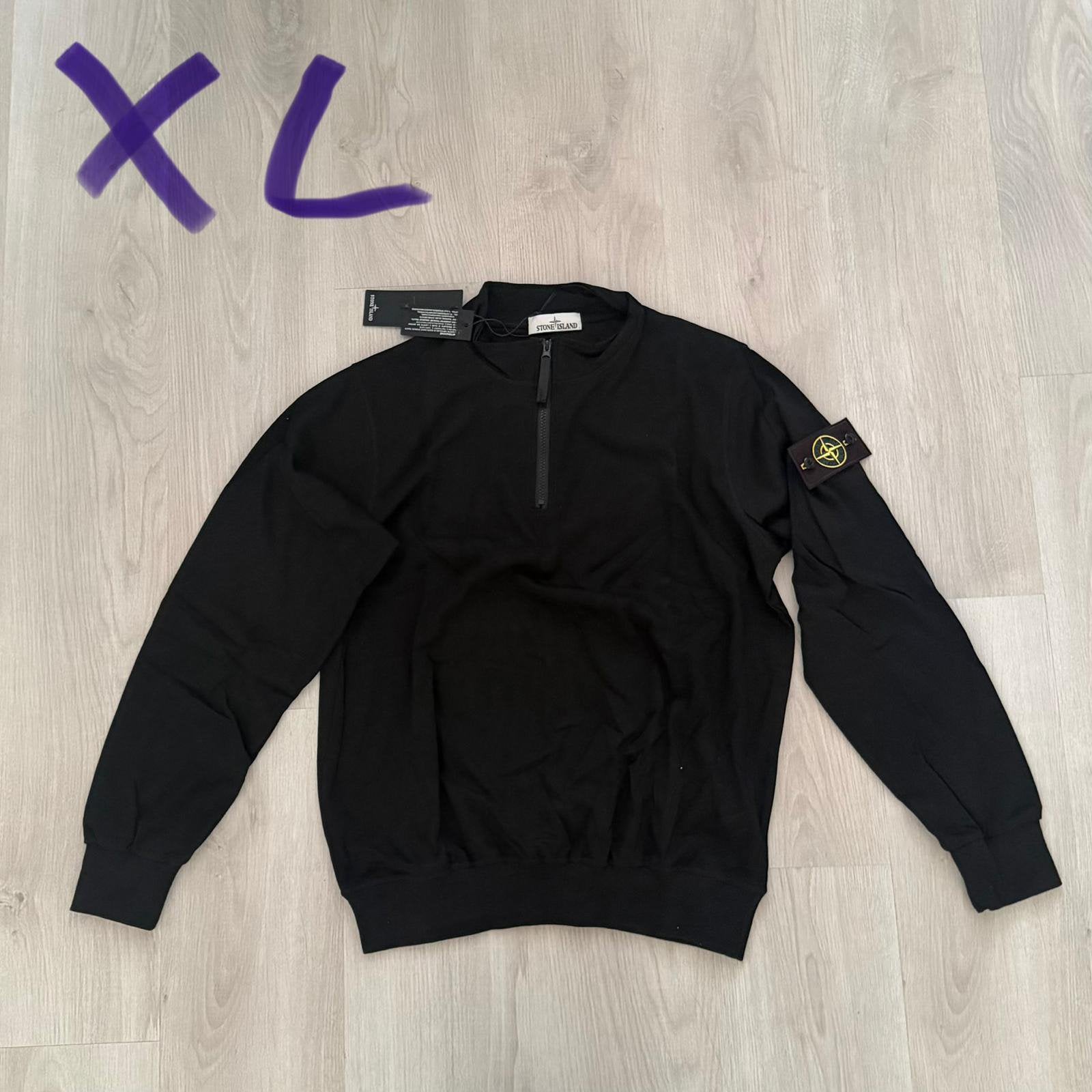 Stone Island - half Zip - Zwart - XL, Ophalen of Verzenden, Nieuw, Maat 56/58 (XL), Zwart