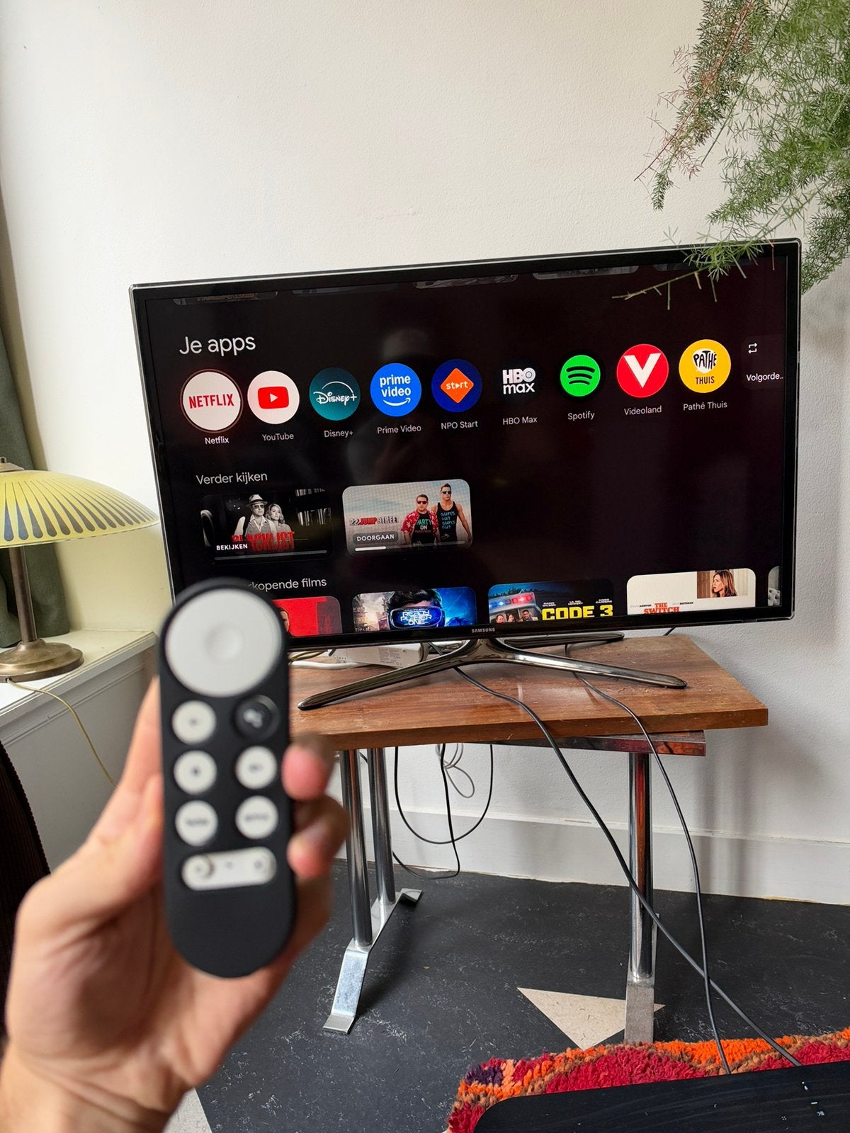 Google Chromecast met Google TV (HD) 8GB, Ophalen of Verzenden, Zo goed als nieuw
