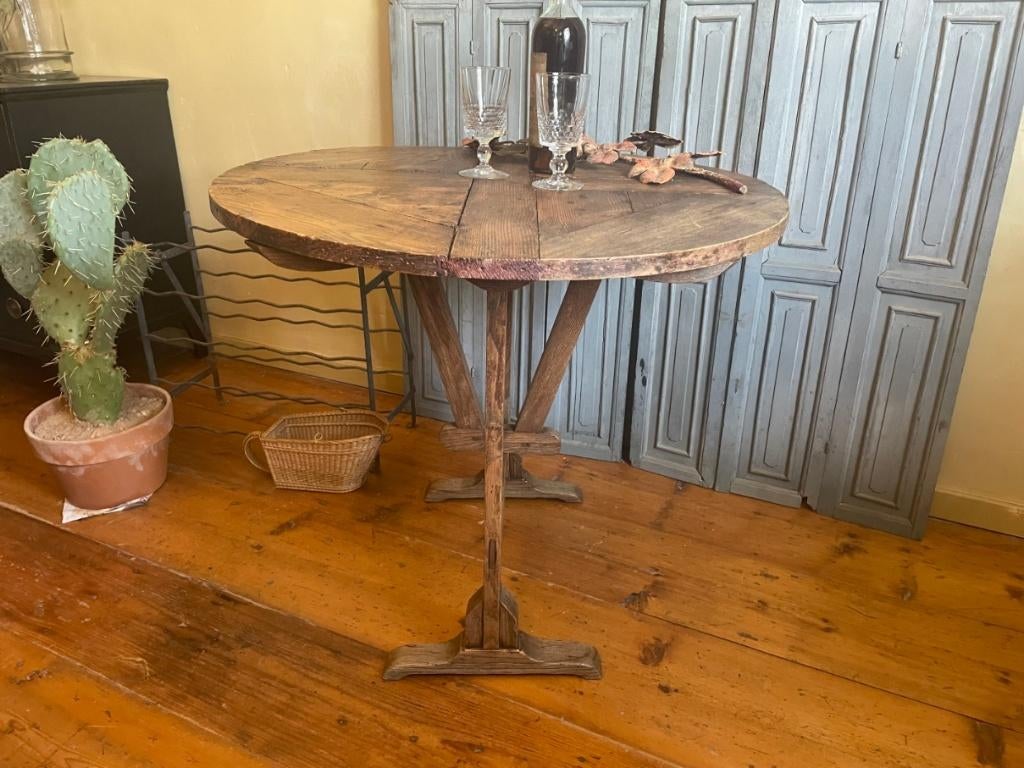 Wijnproeftafel Table Vigneron Klaptafel Bijzettafel Frans, Antiek en Kunst, Ophalen