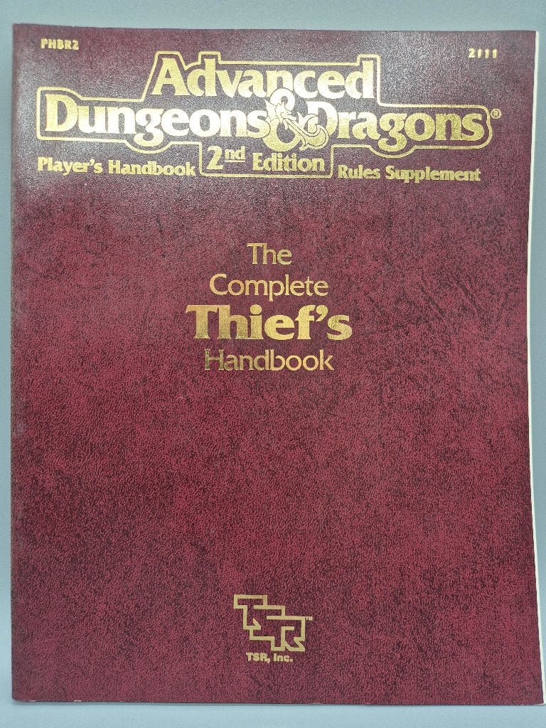 AD&D 2e The Complete Thief's Handbook PHBR2 TSR 2111, Ophalen of Verzenden, Gebruikt, Historisch, Boek of Catalogus